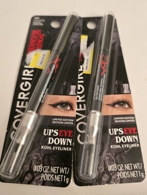 Set of 2 Stranger Things COVERGIRL Ups Eye Down Kohl Eyeliner - Black